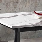 Rozkládací stůl na 220 cm s podnoží z grafitového buku Made in Italy - Toles Viadurini