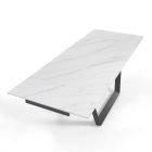 Rozkládací stůl na 240 cm v šedé oceli - Bonito Viadurini
