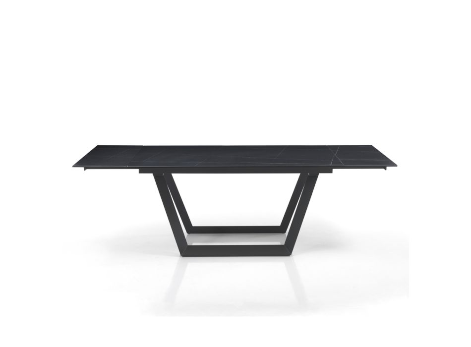 Rozkládací stůl na 240 cm v šedé oceli - Bonito Viadurini