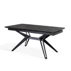 Rozkládací stůl na 240 cm z keramiky a kovu - Kytice Viadurini