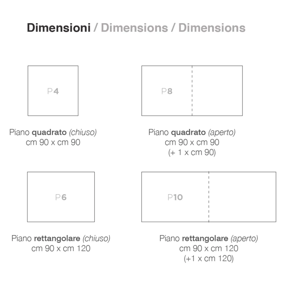 Rozkládací stůl na 240 cm v designu lakovaného dřeva Made in Italy - Jacobs Viadurini