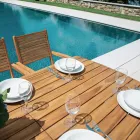 Rozkládací stůl na 240 cm pro zahradu vyrobený z akáciového dřeva - Sereno Viadurini