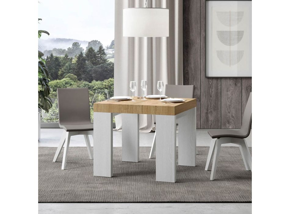 Rozkládací stůl na 246 cm v různých povrchových úpravách Made in Italy - Tree Viadurini