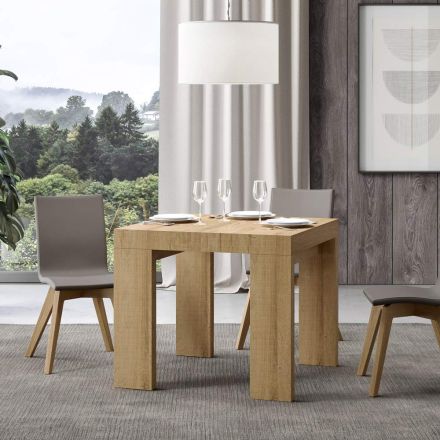 Rozkládací stůl na 246 cm z dřevěných mikročástic vyrobených v Itálii - strom Viadurini