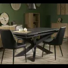 Rozkládací stůl 260 cm z kovu a syntetického kamene - Underwater Viadurini