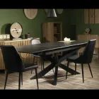 Rozkládací stůl 260 cm z kovu a syntetického kamene - Underwater Viadurini