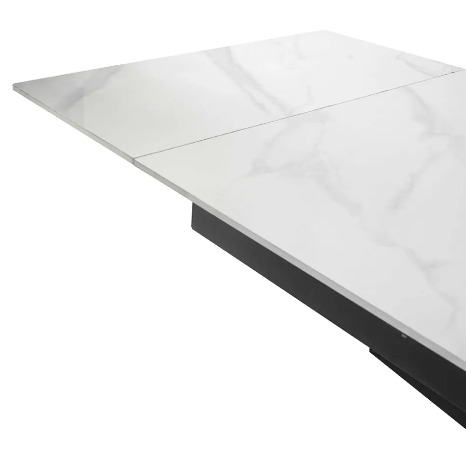 Rozkládací stůl 260 cm z kovu a syntetického kamene - Underwater Viadurini