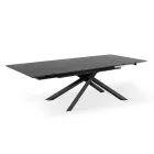 Rozkládací stůl na 270 cm s HPL deskou a hliníkovou základnou - Hledat Viadurini