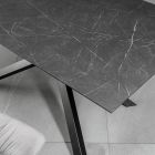 Rozkládací stůl na 270 cm s HPL deskou a hliníkovou základnou - Hledat Viadurini