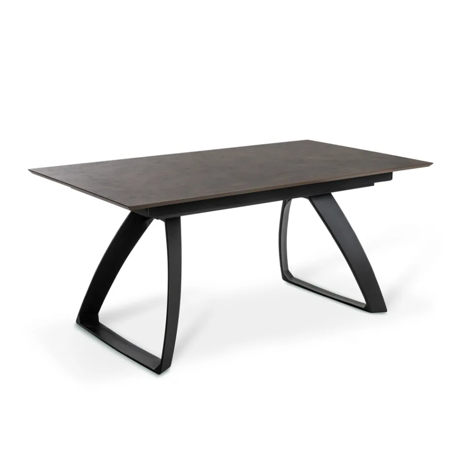 Rozkládací stůl na 270 cm s HPL deskou a hliníkovou podnoží - Villongo Viadurini