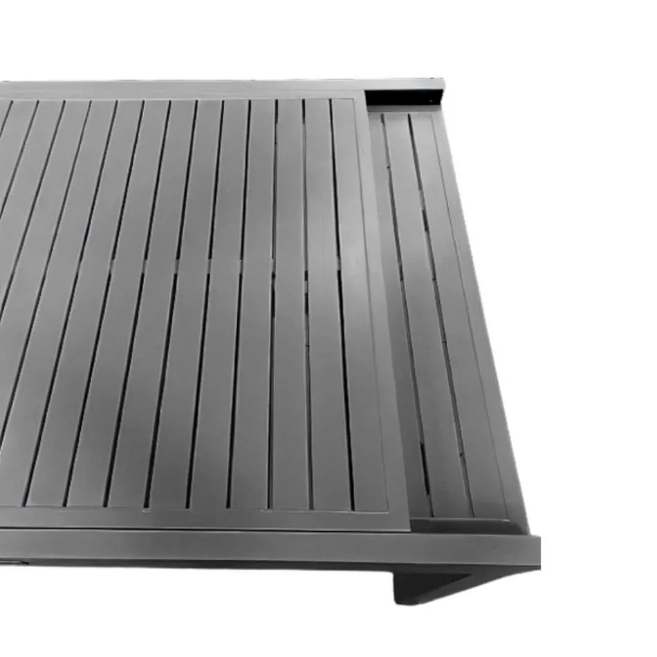 Rozkládací stůl 270 cm venkovní s hliníkovým rámem - plech Viadurini