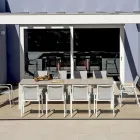 Rozkládací stůl do 276 cm s hliníkovým efektem dřeva - Ovara Viadurini