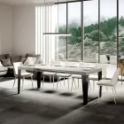 Rozkládací stůl na 284 cm v různých velikostech a povrchových úpravách Made in Italy - Beach Viadurini