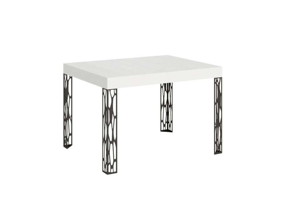 Rozkládací stůl na 284 cm ze dřeva a železa Made in Italy - Fiume Viadurini