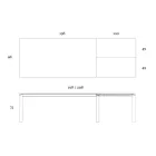 Rozkládací stůl na 298 cm z keramiky a kovu Made in Italy - Tulipán Viadurini