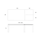 Rozkládací stůl na 298 cm z keramiky a kovu Made in Italy - Tulipán Viadurini