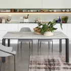 Rozkládací stůl na 298 cm z keramiky a kovu Made in Italy - Tulipán Viadurini