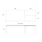 Rozkládací stůl na 298 cm z keramiky a kovu Made in Italy - Tulipán Viadurini