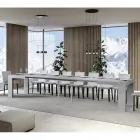 Rozkládací stůl na 440 cm z dřevěných mikročástic vyrobených v Itálii - strom Viadurini