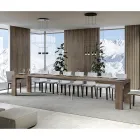 Rozkládací stůl na 440 cm z dřevěných mikročástic vyrobených v Itálii - strom Viadurini