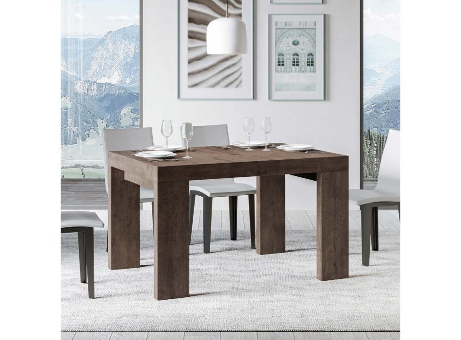 Rozkládací stůl na 440 cm z dřevěných mikročástic vyrobených v Itálii - strom Viadurini