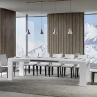 Rozkládací stůl na 440 cm z dřevěných mikročástic vyrobených v Itálii - strom Viadurini