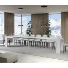 Rozkládací stůl na 440 cm z dřevěných mikročástic vyrobených v Itálii - strom Viadurini