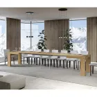 Rozkládací stůl na 440 cm z dřevěných mikročástic vyrobených v Itálii - strom Viadurini