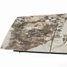 Rozkládací stůl ve tvaru sudu s integrovanými nástavci Made in Italy - Grotta Viadurini