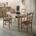 Rozkládací stůl se 4 židlemi ve světle Dove Grey Made in Italy - Celestino