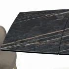 Rozkládací stůl se základnou a deskou v různých povrchových úpravách Made in Italy - Settimmio Viadurini