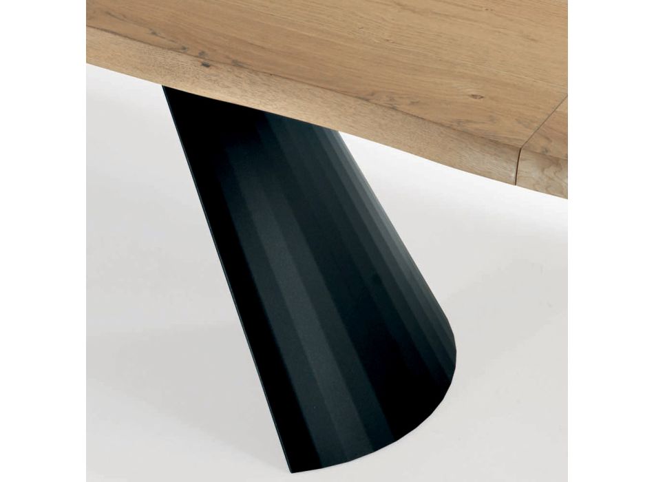 Rozkládací stolek s nepravidelným odkorněným okrajem Made in Italy - Brýle Viadurini