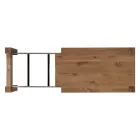 Rozkládací stůl s dýhovanými nohami a deskou Made in Italy - Tash Viadurini