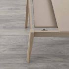 Rozkládací stůl s nohami z masivního dřeva Empoli, moderní design Viadurini