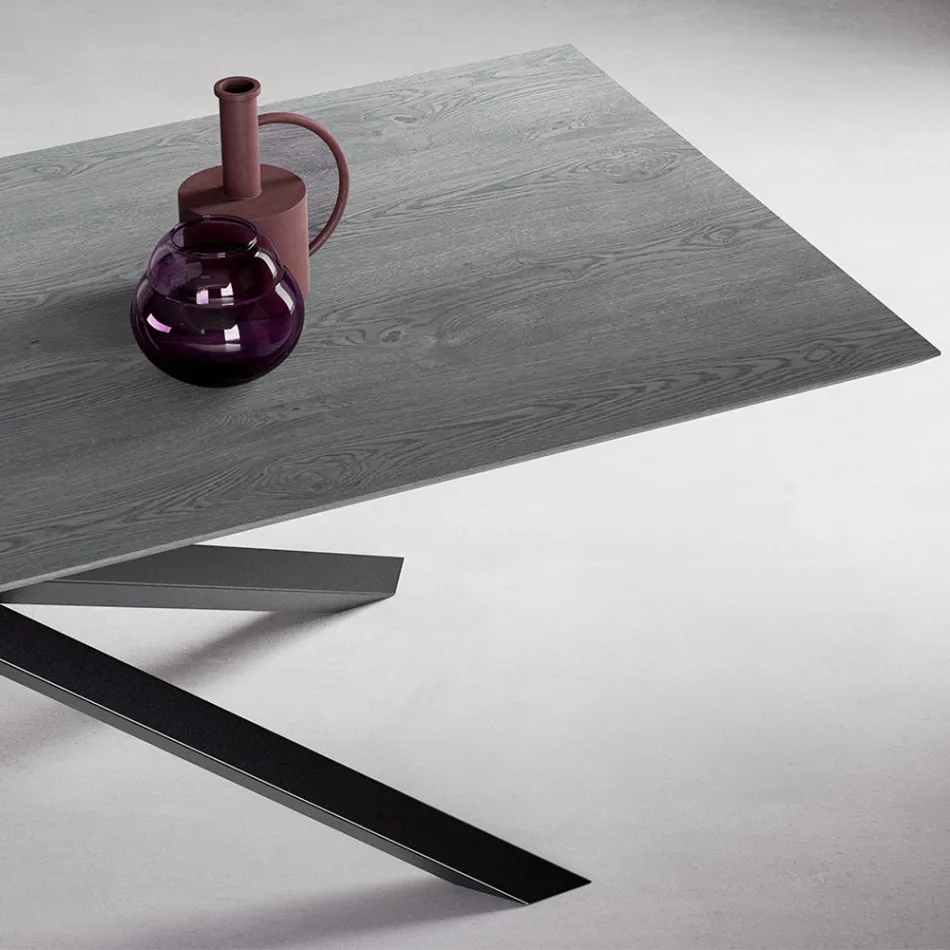 Rozkládací stůl s nohami S70 Made in Italy - Sagi Viadurini