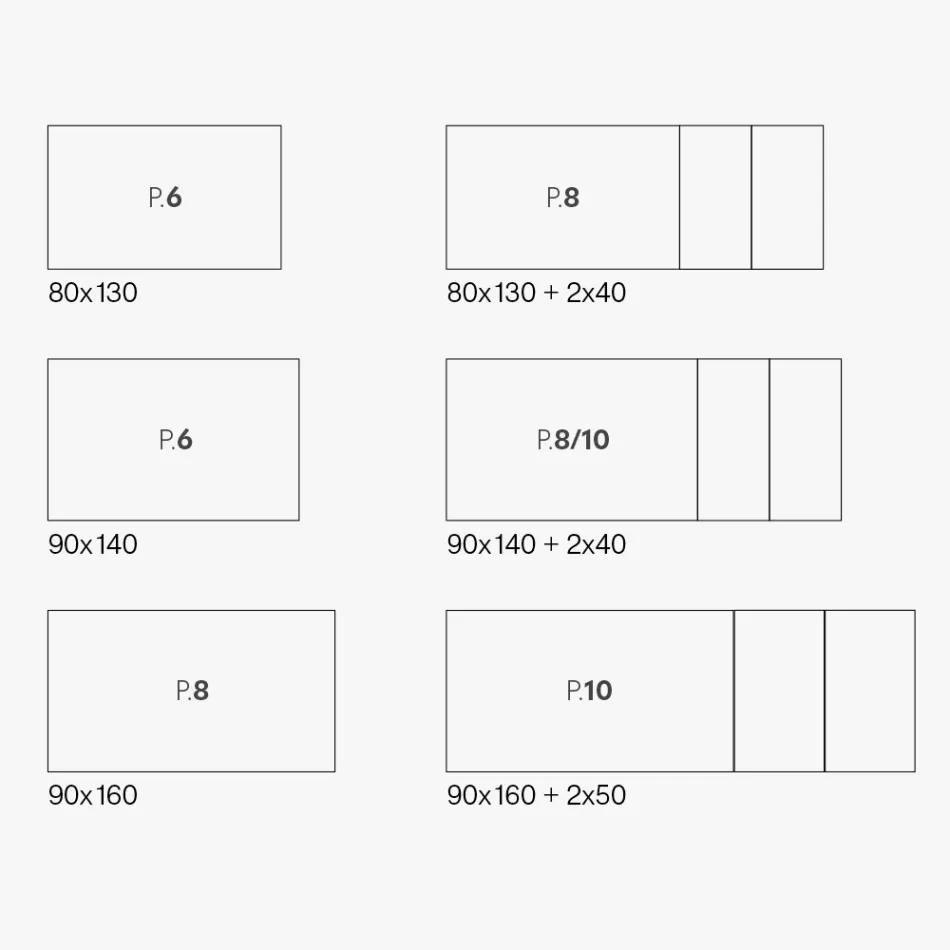 Rozkládací stůl s melaminovou deskou a kovovou základnou - Ariel Viadurini