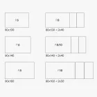 Rozkládací stůl s mramorovou melaminovou deskou a antracitovými nohami - Ariel Viadurini