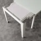 Stolek s horní tvrzené sklo Baltimore moderního Viadurini