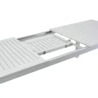 Rozkládací zahradní stůl z hliníku s lamelovou deskou - Passport Viadurini