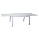 Rozkládací zahradní stůl vyrobený výhradně z hliníku - plech Viadurini