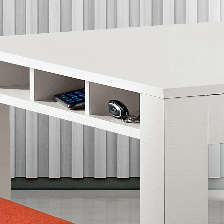 Rozkládací stůl do obývacího pokoje z melaminu Made in Italy - Ondine Viadurini