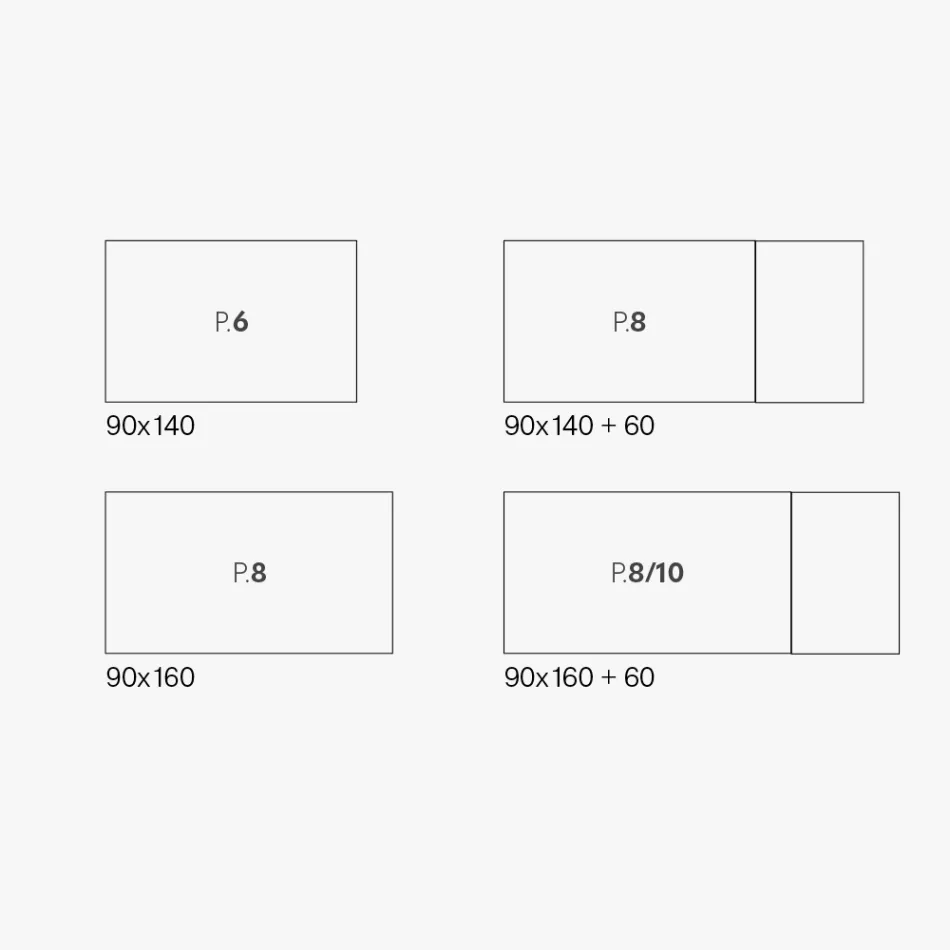 Rozkládací stůl do obývacího pokoje z melaminu Made in Italy - Ondine Viadurini