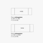 Rozkládací stůl do obývacího pokoje z kovu a sklokeramiky Made in Italy - Meluso Viadurini