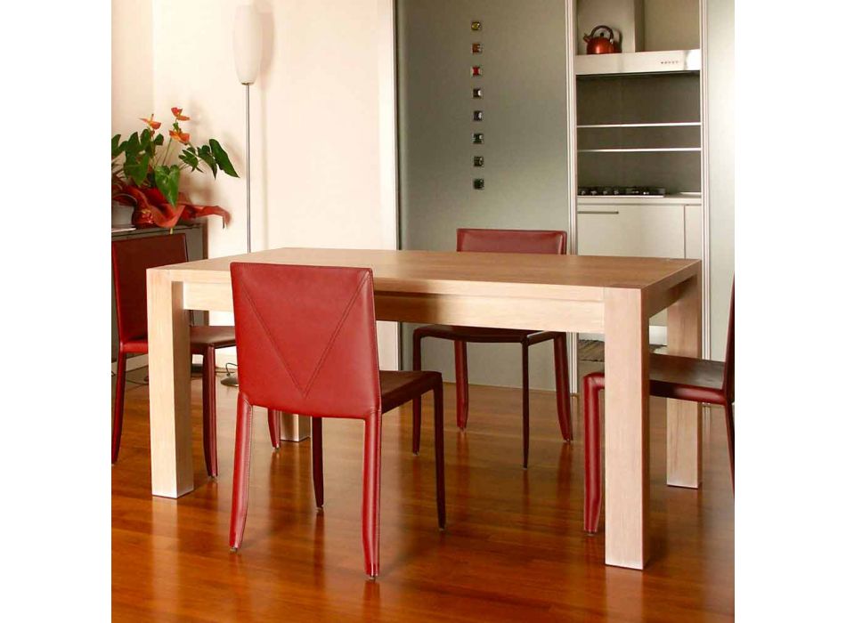 Rozšiřitelný designový stůl z dubového dřeva, L160 / 260xP90cm, Jacob Viadurini