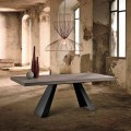 Rozšiřitelný designový stůl z dubového dřeva vyrobený v Itálii Zerba