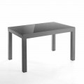Designový rozšiřitelný stůl ze skla a kovu - Guerriero