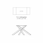 Rozšiřitelný stolek z keramického skla vyrobený v Itálii, Dionigi Viadurini