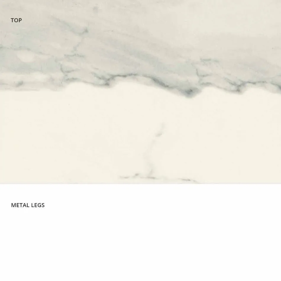 Rozšiřitelný stolek z keramického skla vyrobený v Itálii, Dionigi Viadurini