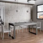 Rozkládací stůl moderního designu z melaminového dřeva - Badesi Viadurini