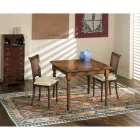 Rozkládací stůl a 2 židle z patinovaného ořechu Made in Italy - Biotit Viadurini